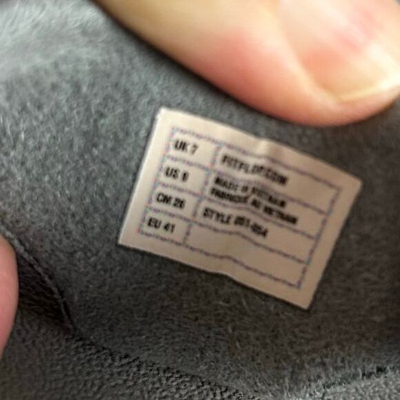 Fitflop Walkstar Jeweled Sandals Size 9 Gray Toe Post Thong - Picture 6 of 8